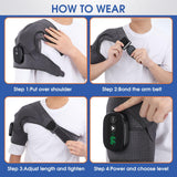 Electric Shoulder Massager Heating Pad Vibration Massage Support Belt Arthritis Pain Relief Shoulder Thermal Physiotherapy Brace