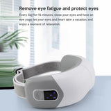 Electric Eye Massager with Heat, Bluetooth Music, Rechargeable Therapy Visual Massager for Relieve Eye Strain Dark Circles Eye Bags Dry Eye Improve Sleep, Mothers Day Gifts
