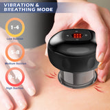 Electric Cupping Therapy Set, Gua Sha Massage Tool with 12 Level Suction and Temperature,Cupping Machine for Back Neck Shoulder Waist (Black)